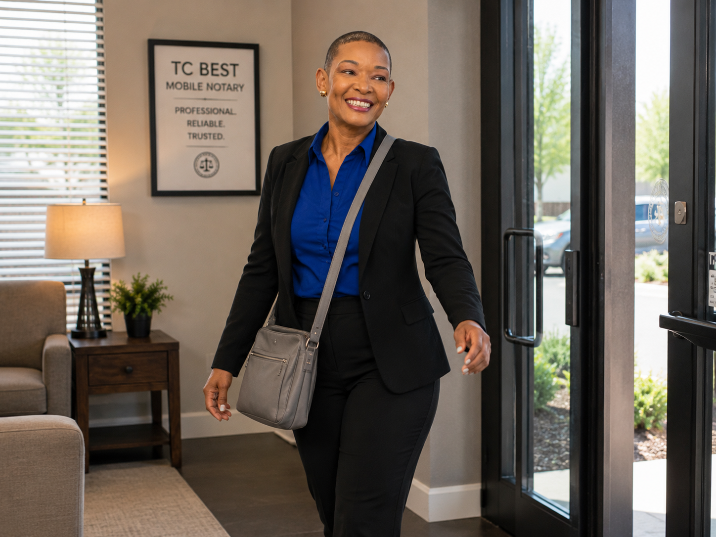TC Best Mobile Notary arriving for a client appointment in South Metro Minnesota
